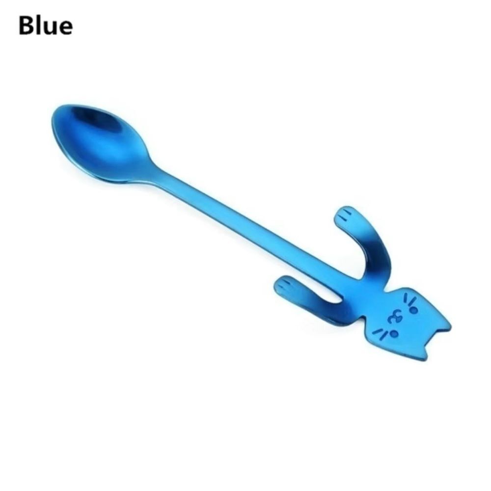 NEW Cat shaped coffee or teaspoon, stocking stuffer for cat lover gift, coworker - Picture 6 of 9